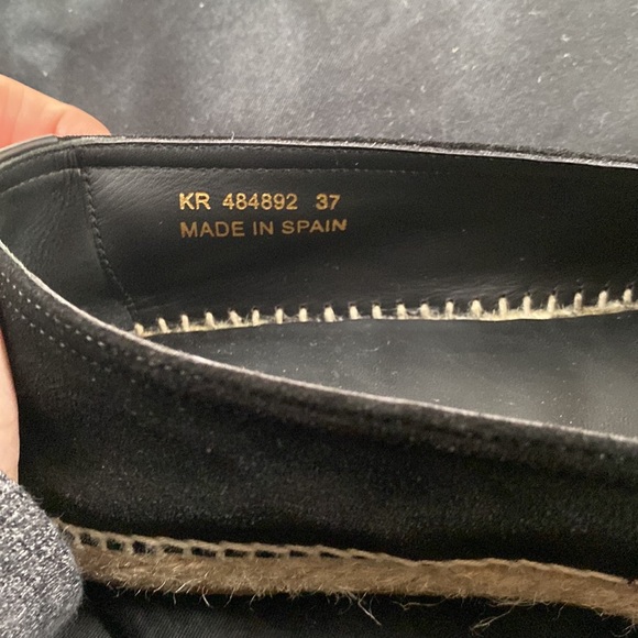 Saint Laurent black suede espadrille - Picture 7 of 11